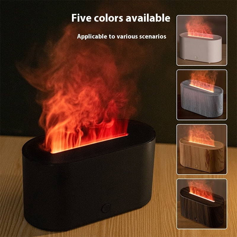 Flammen-Aroma-Diffusor, bunter, leichter Haushalts-Mini-Luftbefeuchter
