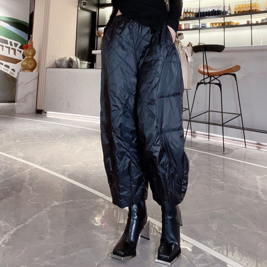 Lockere Stoff, lässige, passende Hose für Damen