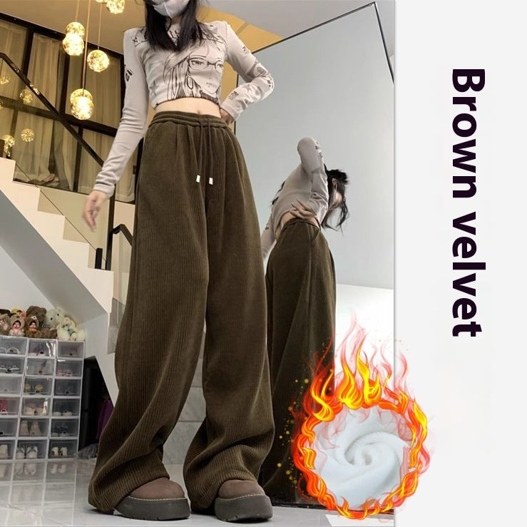 Damen-Idle-Style-Lässige, All-Match-Baggy-Hose