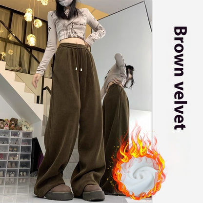 Damen-Idle-Style-Lässige, All-Match-Baggy-Hose
