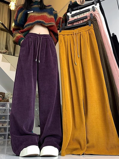 Damen-Idle-Style-Lässige, All-Match-Baggy-Hose