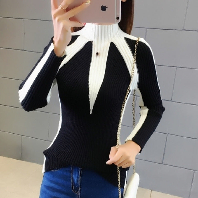 Farblich passender Langarm-Pullover für Damen