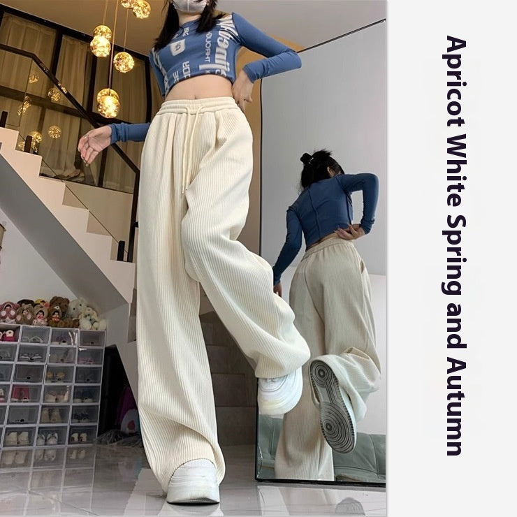 Damen-Idle-Style-Lässige, All-Match-Baggy-Hose
