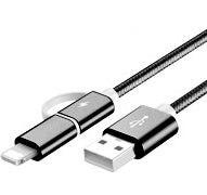100 cm 2A Schnellladekabel 2 IN 1 USB Typ C Micro USB