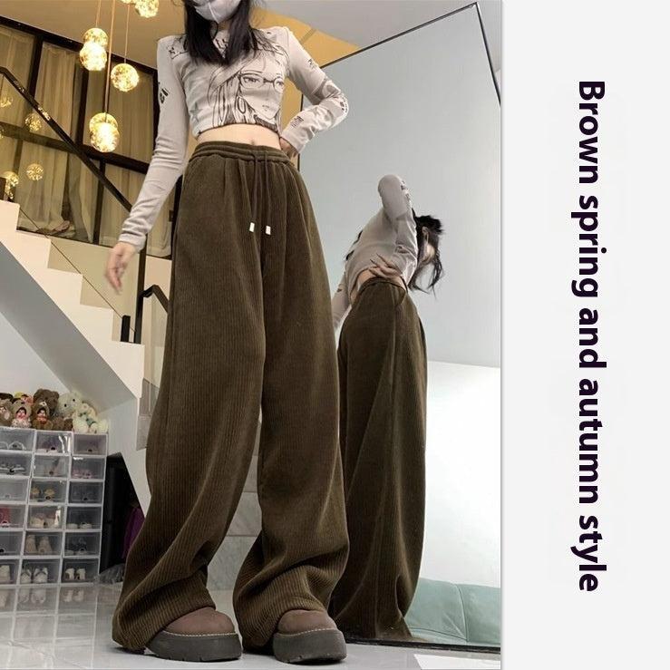 Damen-Idle-Style-Lässige, All-Match-Baggy-Hose
