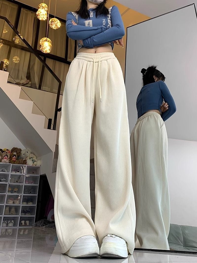 Damen-Idle-Style-Lässige, All-Match-Baggy-Hose
