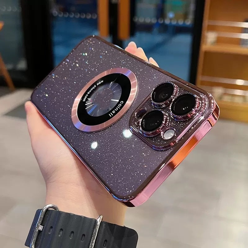 glitzernde magnetische Telefonhülle