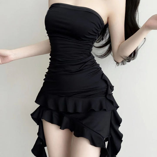 Armloses Moderne  A-Linien Damenkleid