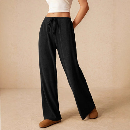 Damenmode-Schnürstoff Hsoe mit weitem Bein