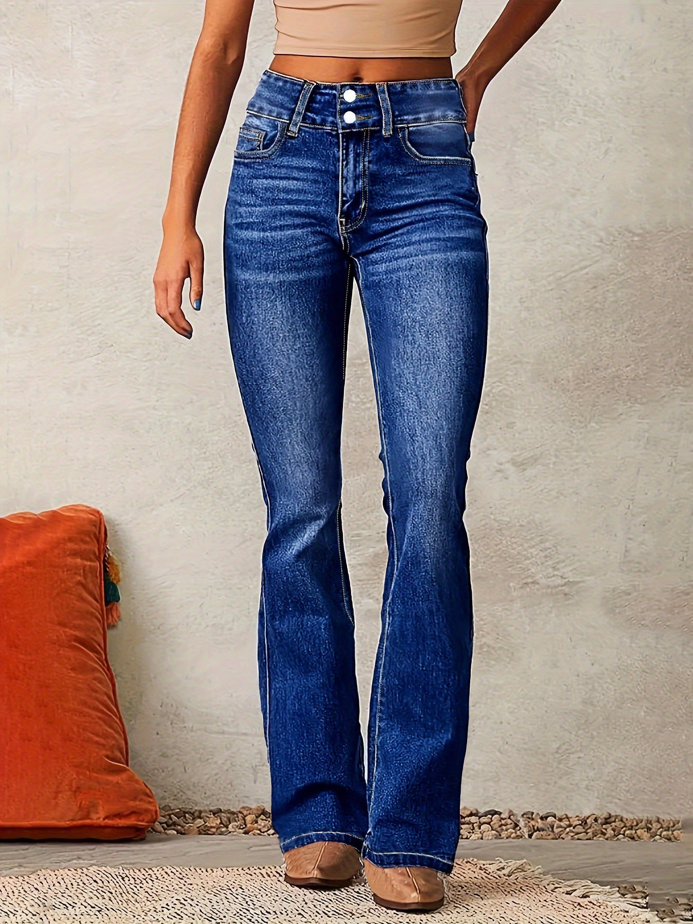 Street Skinny Retro Stretch Jeans Damen