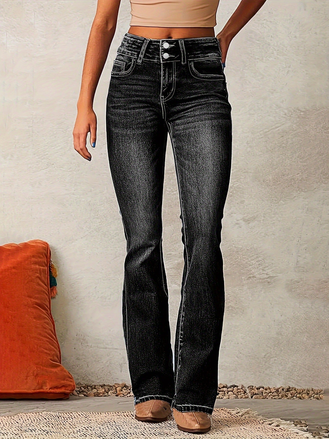 Street Skinny Retro Stretch Jeans Damen