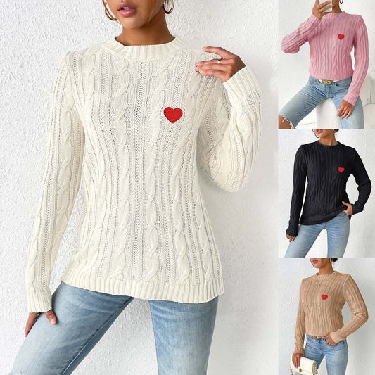 Love Stickers Herbst- und Winter-Pullover