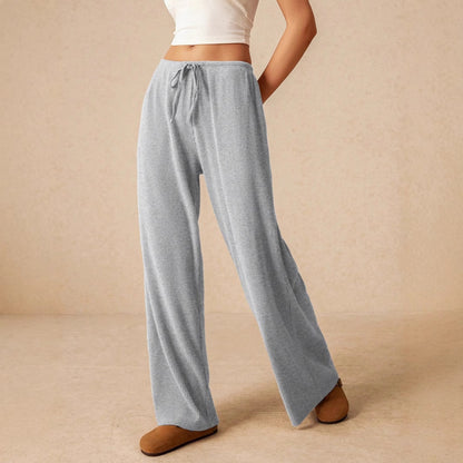 Damenmode-Schnürstoff Hsoe mit weitem Bein