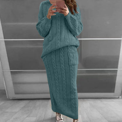 Mode Twist Stoff Pullover Anzug Damen