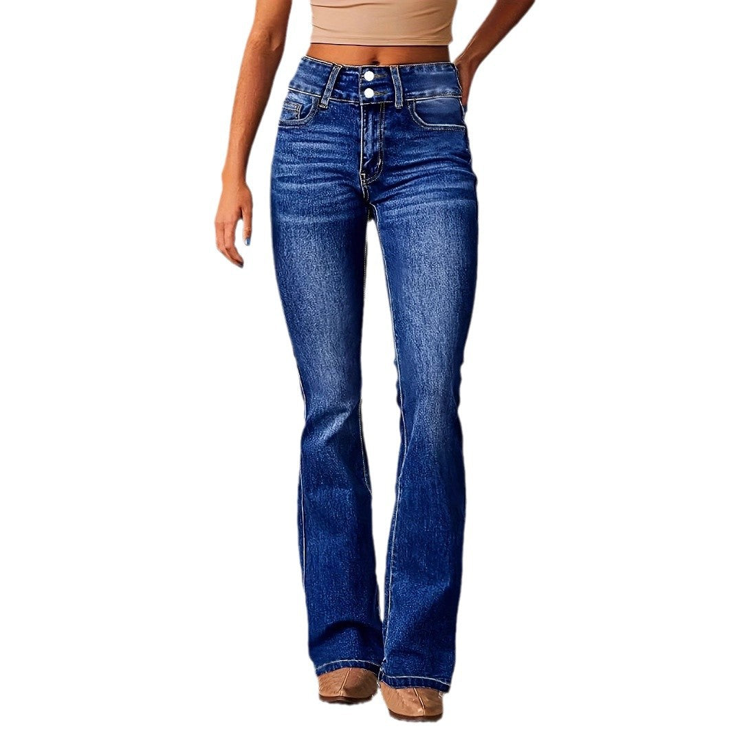 Street Skinny Retro Stretch Jeans Damen