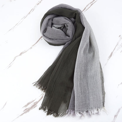 Schal aus reiner Baumwolle im Herbst- und Winter-Freizeitstil