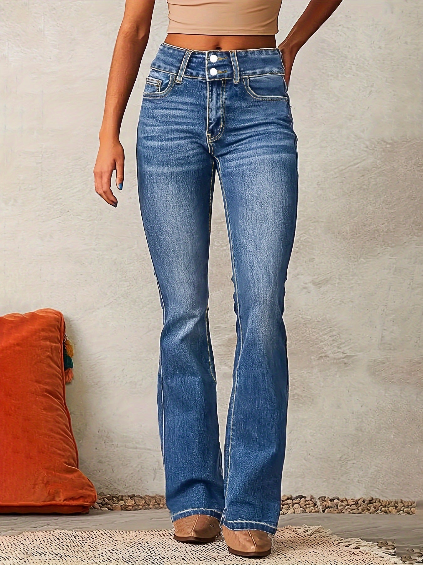 Street Skinny Retro Stretch Jeans Damen