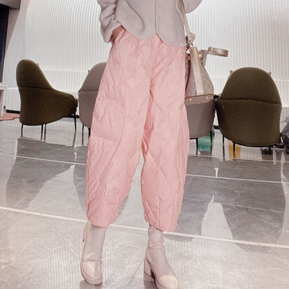 Lockere Stoff, lässige, passende Hose für Damen
