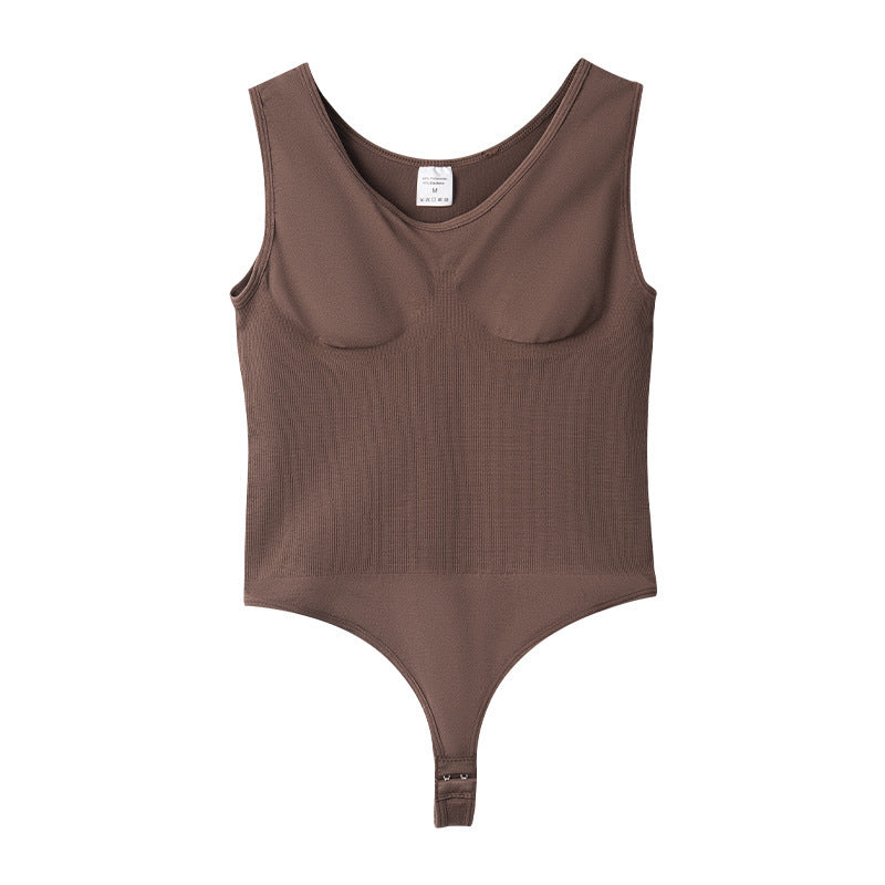 Damens Bodies Schwarz, Hautfarbe, Braun