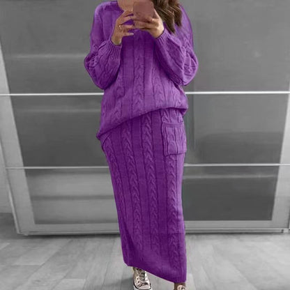 Mode Twist Stoff Pullover Anzug Damen