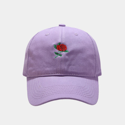 Baseballkappe mit Rosenstickerei