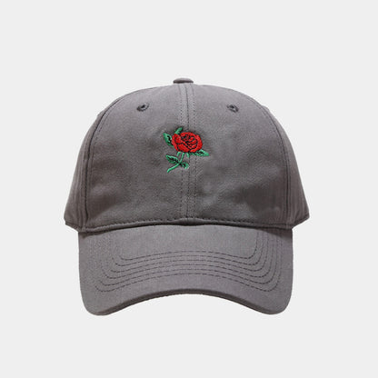 Baseballkappe mit Rosenstickerei
