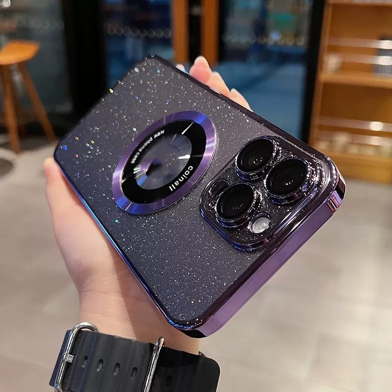 glitzernde magnetische Telefonhülle