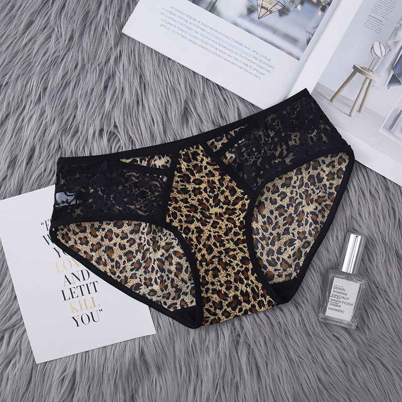 Damen-Slips mit Leopardenmuster