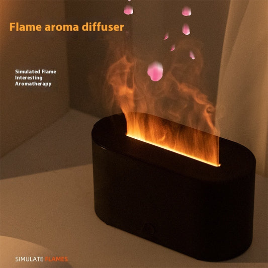 Flammen-Aroma-Diffusor, bunter, leichter Haushalts-Mini-Luftbefeuchter