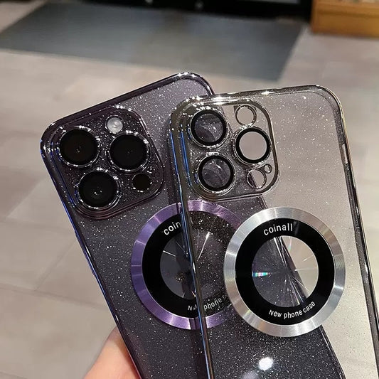glitzernde magnetische Telefonhülle