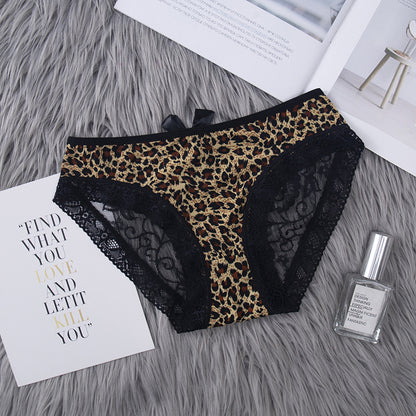 Damen-Slips mit Leopardenmuster