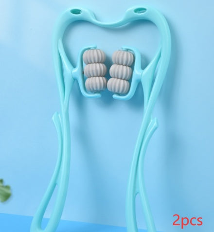 Multifunktionales manuelles Sechs-Rad-Nackenmassagegerät zur Linderung von Massagerollen