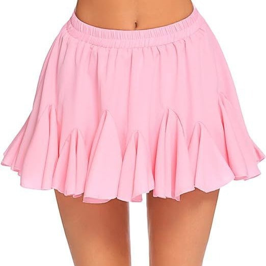 Rock hohe Taille, plissiert, Mini-elastische Taille
