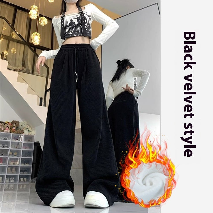 Damen-Idle-Style-Lässige, All-Match-Baggy-Hose
