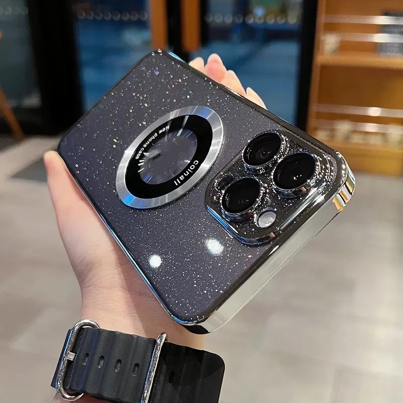 glitzernde magnetische Telefonhülle